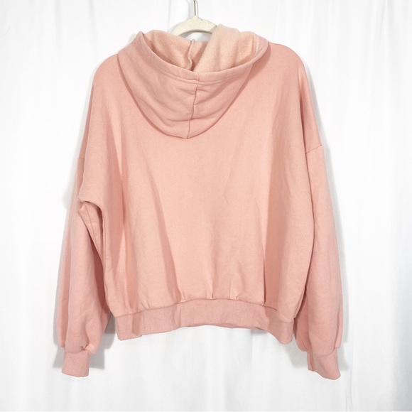 Adika Pink Eyes Novelty Graphic Trendy Pullover Oversized Hoodie Sweatshirt - Picture 5 of 10